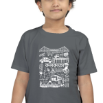 Boy Round Neck Half Sleeve Classic | Doodle Kolkata | DTF Print