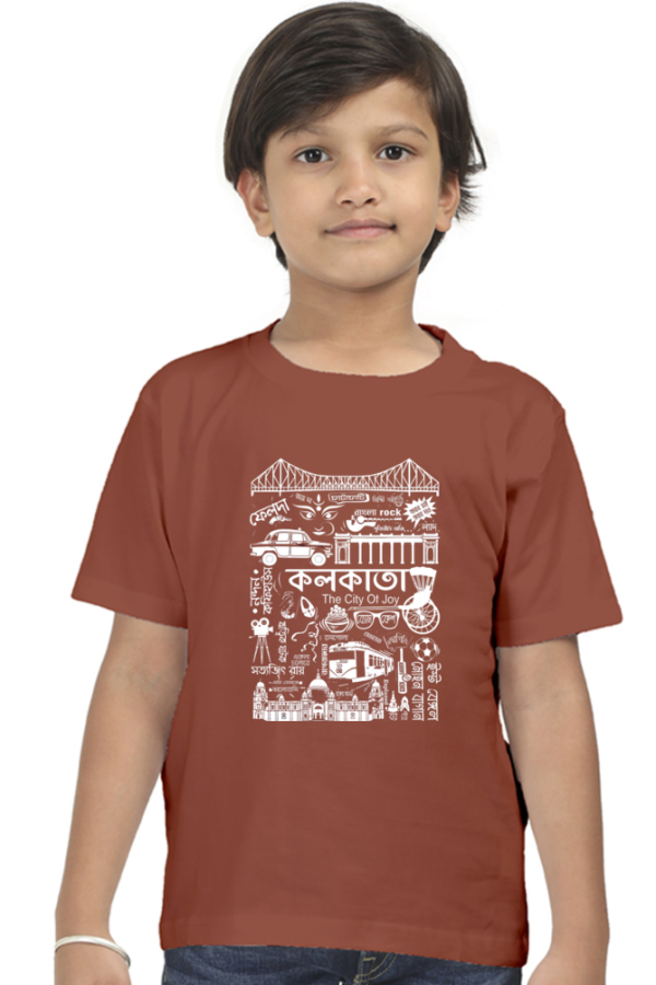 a boy wearing a red shirt